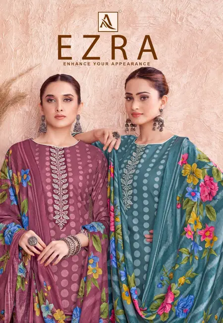 Ezra By Alok Suit Pure Cambric Best Dress Material Wholesale Shop In Surat